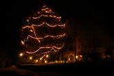 Il nostro albero di Natale illuminato a festa