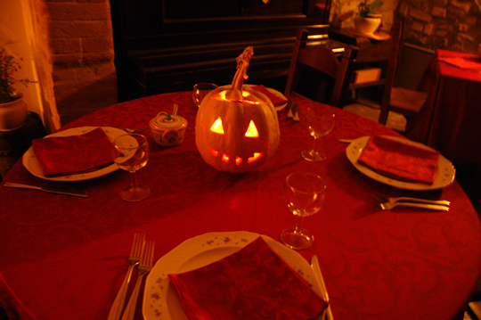 allestimento ristorante serata halloween