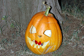 zucca decorata per la serata di Halloween